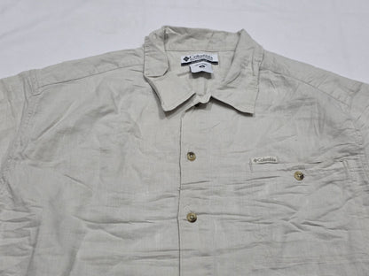 Camisa Columbia Xgrande Xl Caqui Manga Corta (Usado)