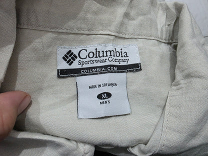 Camisa Columbia Xgrande Xl Caqui Manga Corta (Usado)