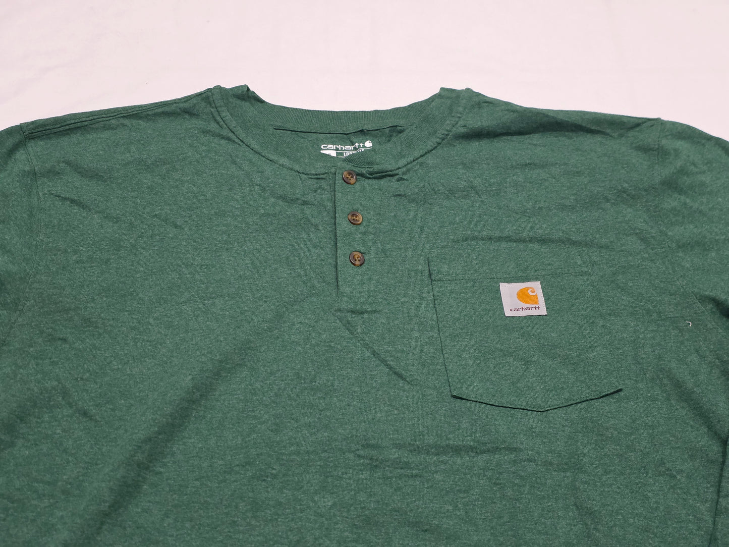 Playera Manga Larga Carhartt Xgrande Xl Loose Fit Verde (Usado)