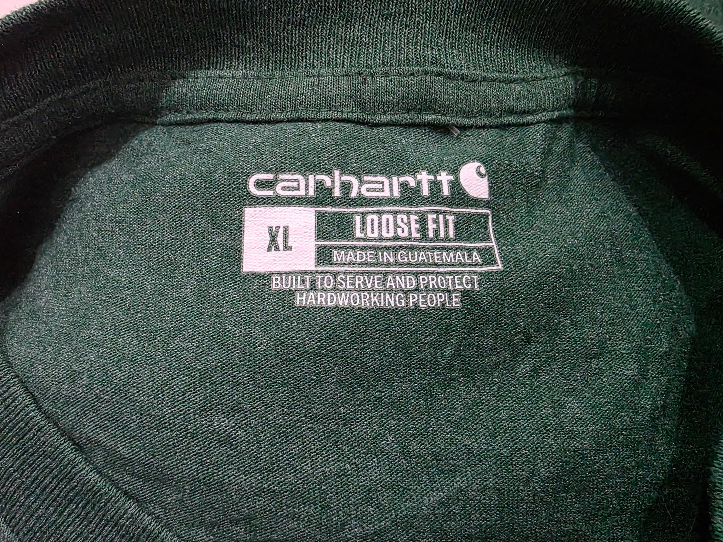Playera Manga Larga Carhartt Xgrande Xl Loose Fit Verde (Usado)