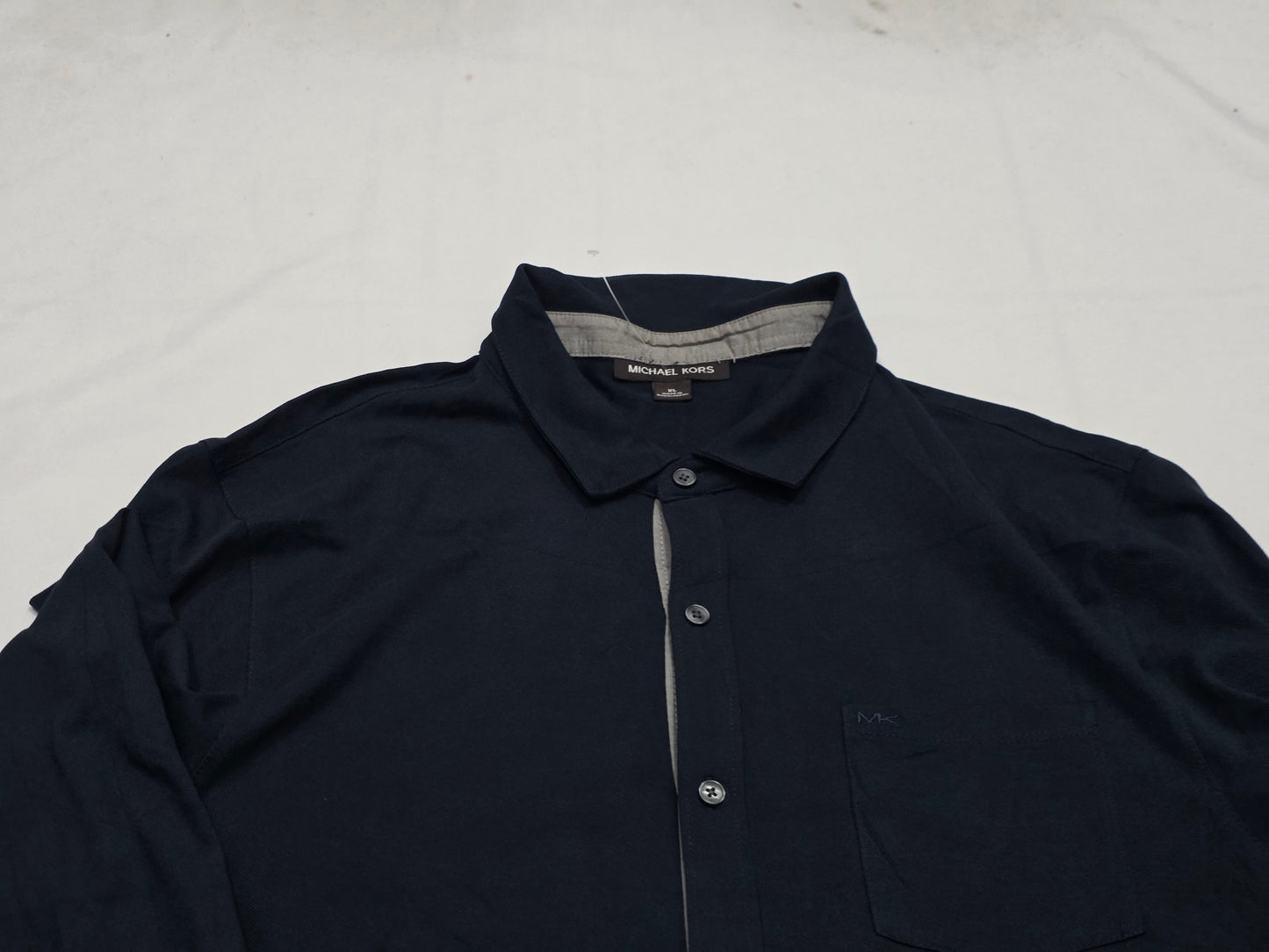 Camisa Michael Kors Xgrande Xl Azul Marino (Usado)