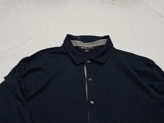 Camisa Michael Kors Xgrande Xl Azul Marino (Usado)