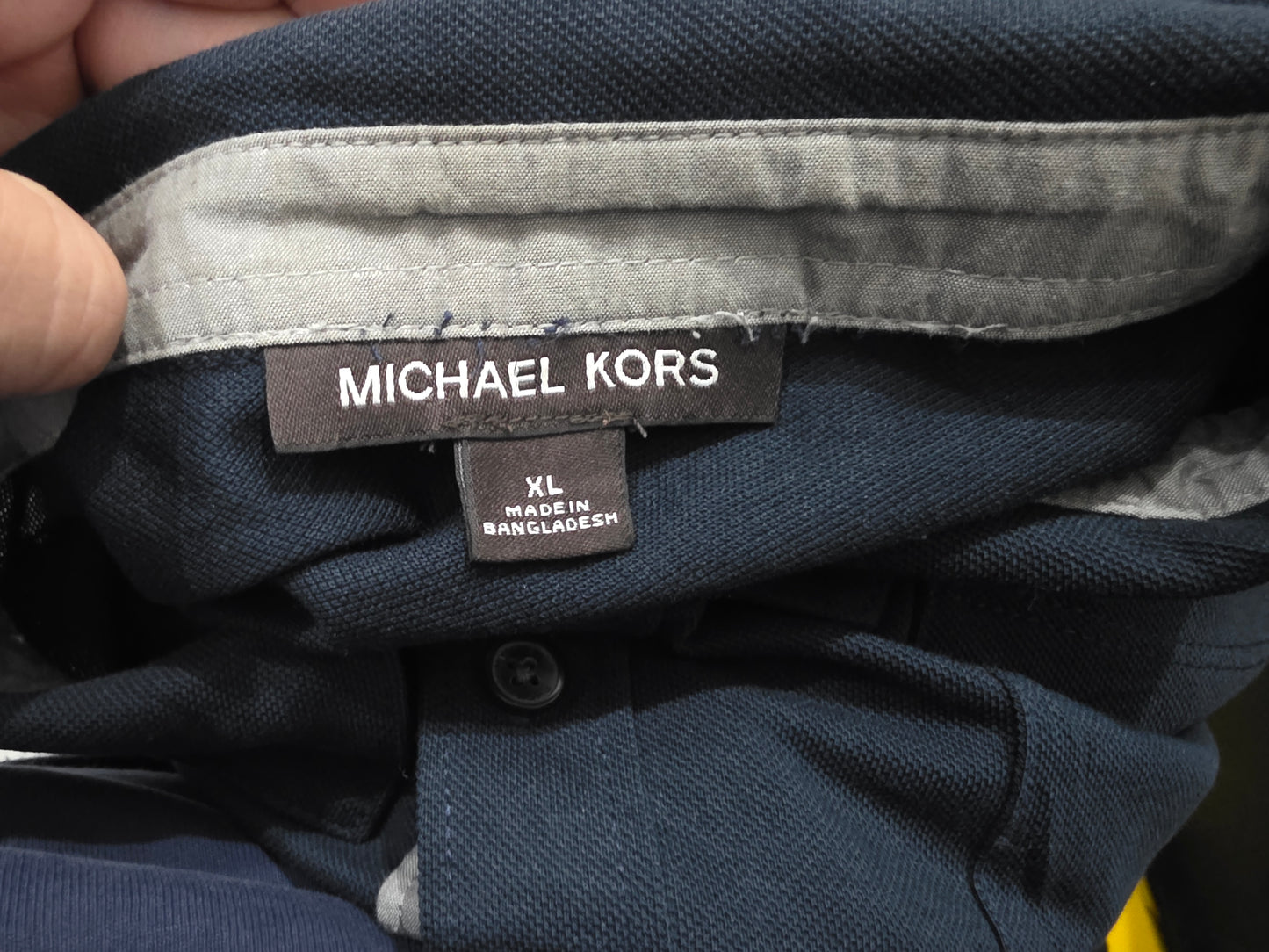 Camisa Michael Kors Xgrande Xl Azul Marino (Usado)