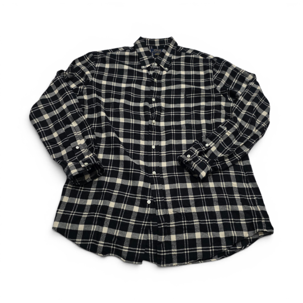 Camisa Ralph Lauren Xgrande Custom Performance Cuadro Negro (Usado)