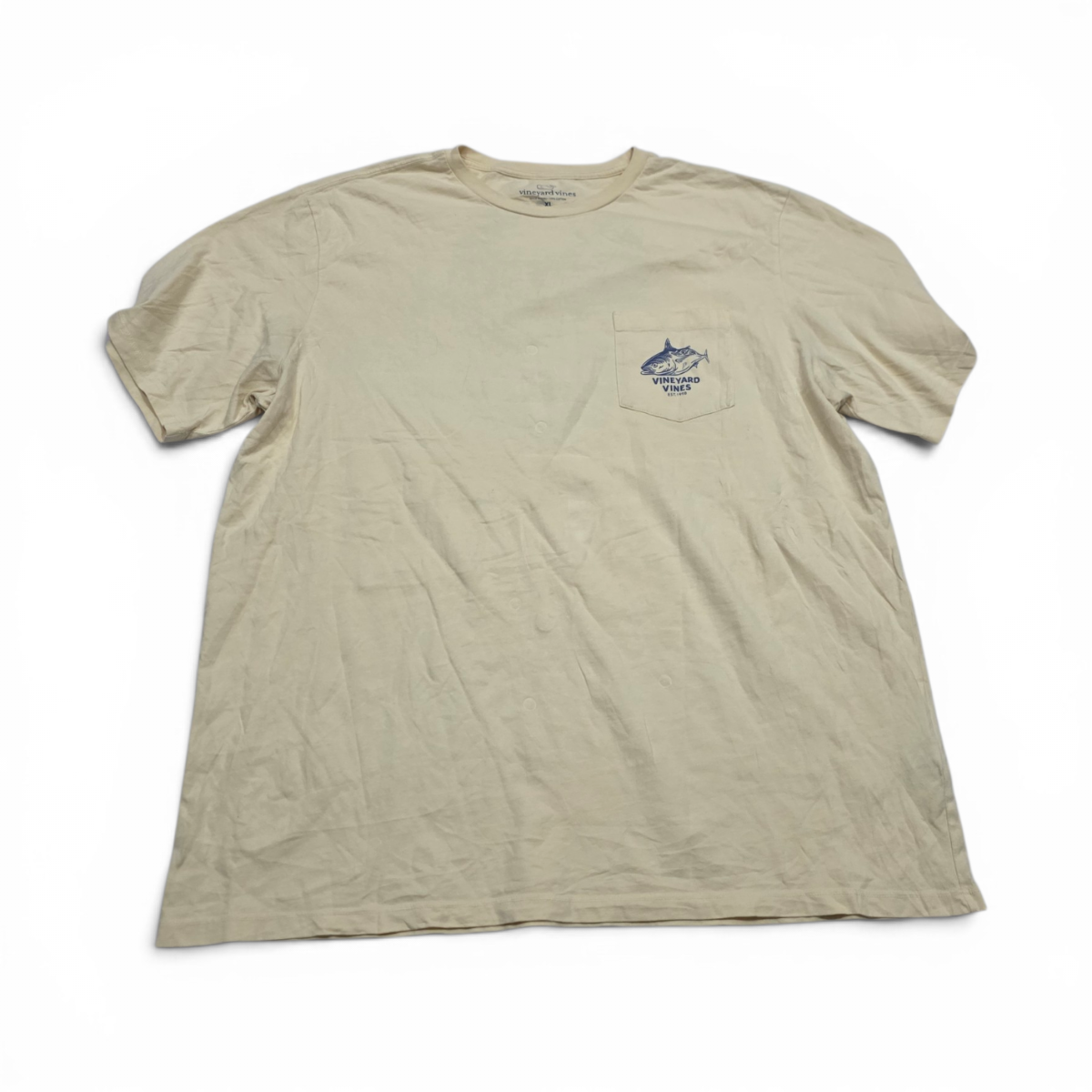 Playera Vineyard Vines Xgrande Xl Amarillo Pez (Usado)