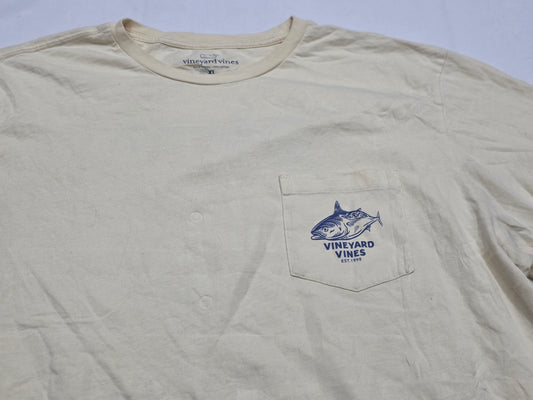 Playera Vineyard Vines Xgrande Xl Amarillo Pez (Usado)