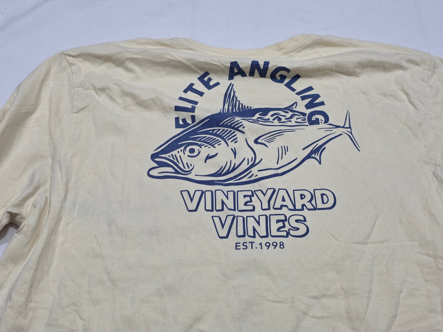 Playera Vineyard Vines Xgrande Xl Amarillo Pez (Usado)