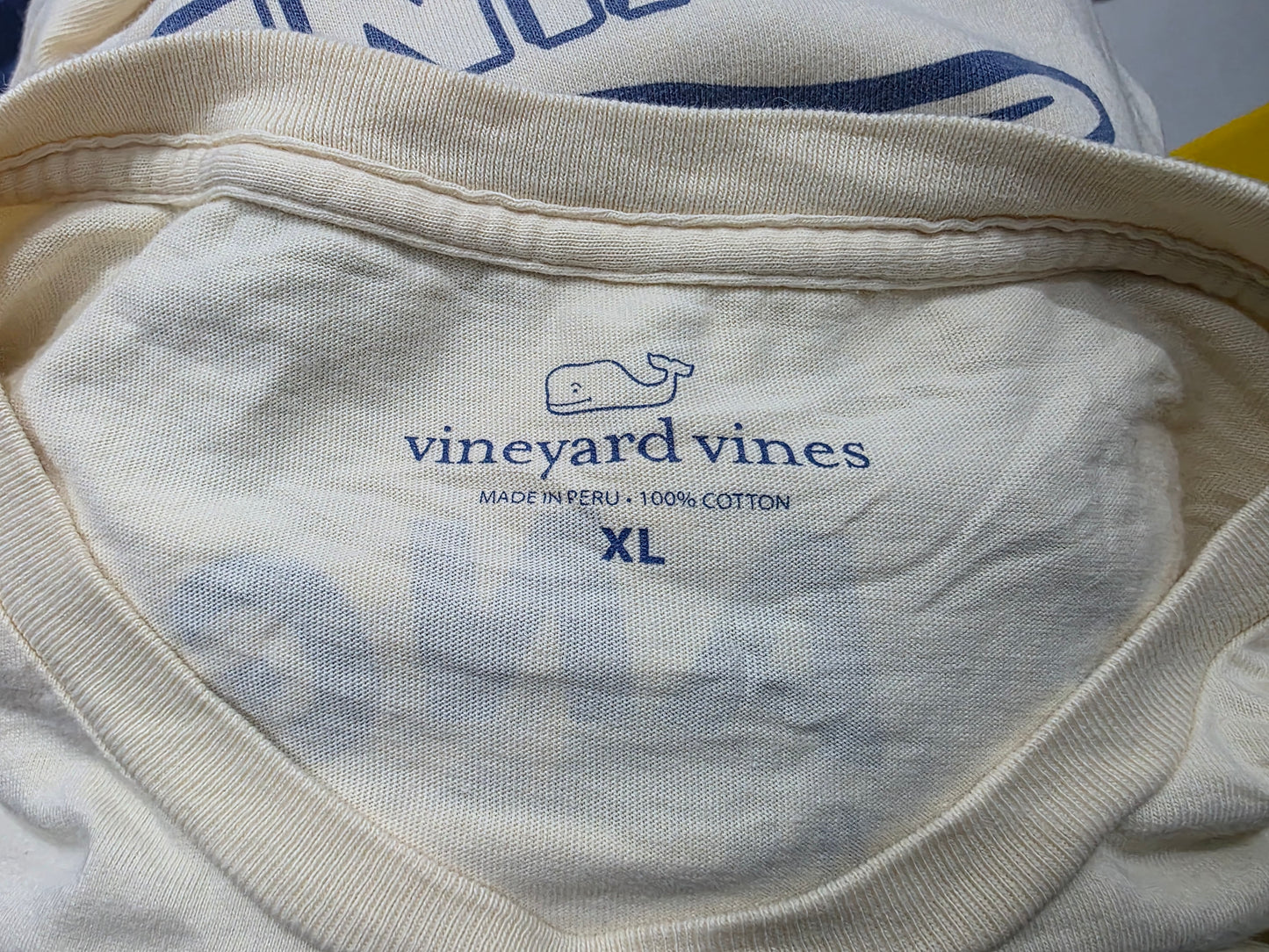 Playera Vineyard Vines Xgrande Xl Amarillo Pez (Usado)