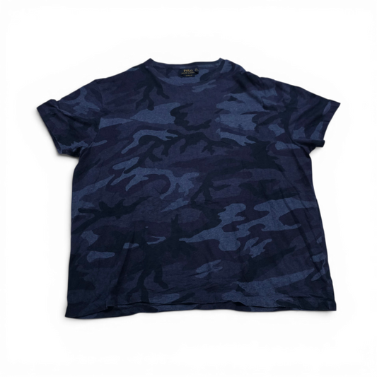 Playera Ralph Lauren Xgrande Xl Classic Fit Azul Camuflaje (Usado)