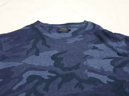 Playera Ralph Lauren Xgrande Xl Classic Fit Azul Camuflaje (Usado)