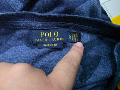 Playera Ralph Lauren Xgrande Xl Classic Fit Azul Camuflaje (Usado)