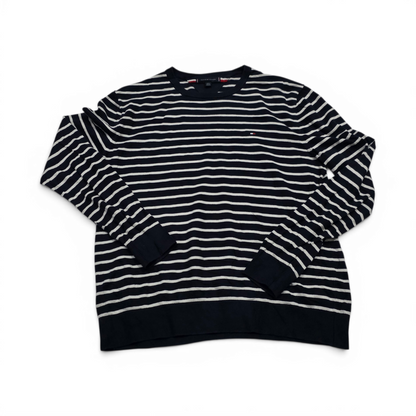 Sueter Tommy Hilfiger Xgrande Xl Azul Y Blanco Lineas (Usado)