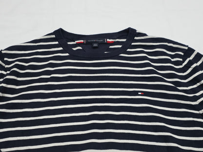 Sueter Tommy Hilfiger Xgrande Xl Azul Y Blanco Lineas (Usado)