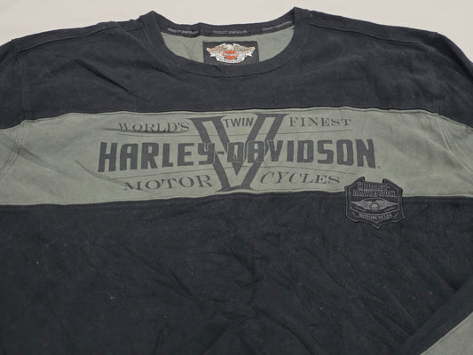 Sudadera Harley Davidson Xgrande Xl Negro Y Verde (Usado)