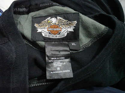 Sudadera Harley Davidson Xgrande Xl Negro Y Verde (Usado)