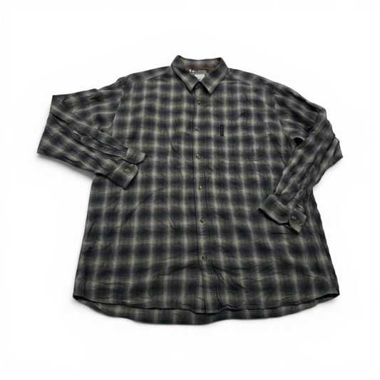 Camisa Columbia X.c.o 2xl Cuadro Cafe Y Negro (Usado)