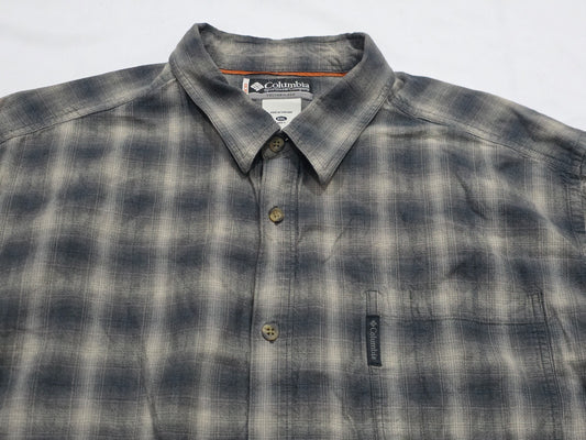 Camisa Columbia X.c.o 2xl Cuadro Cafe Y Negro (Usado)
