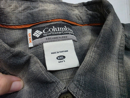 Camisa Columbia X.c.o 2xl Cuadro Cafe Y Negro (Usado)
