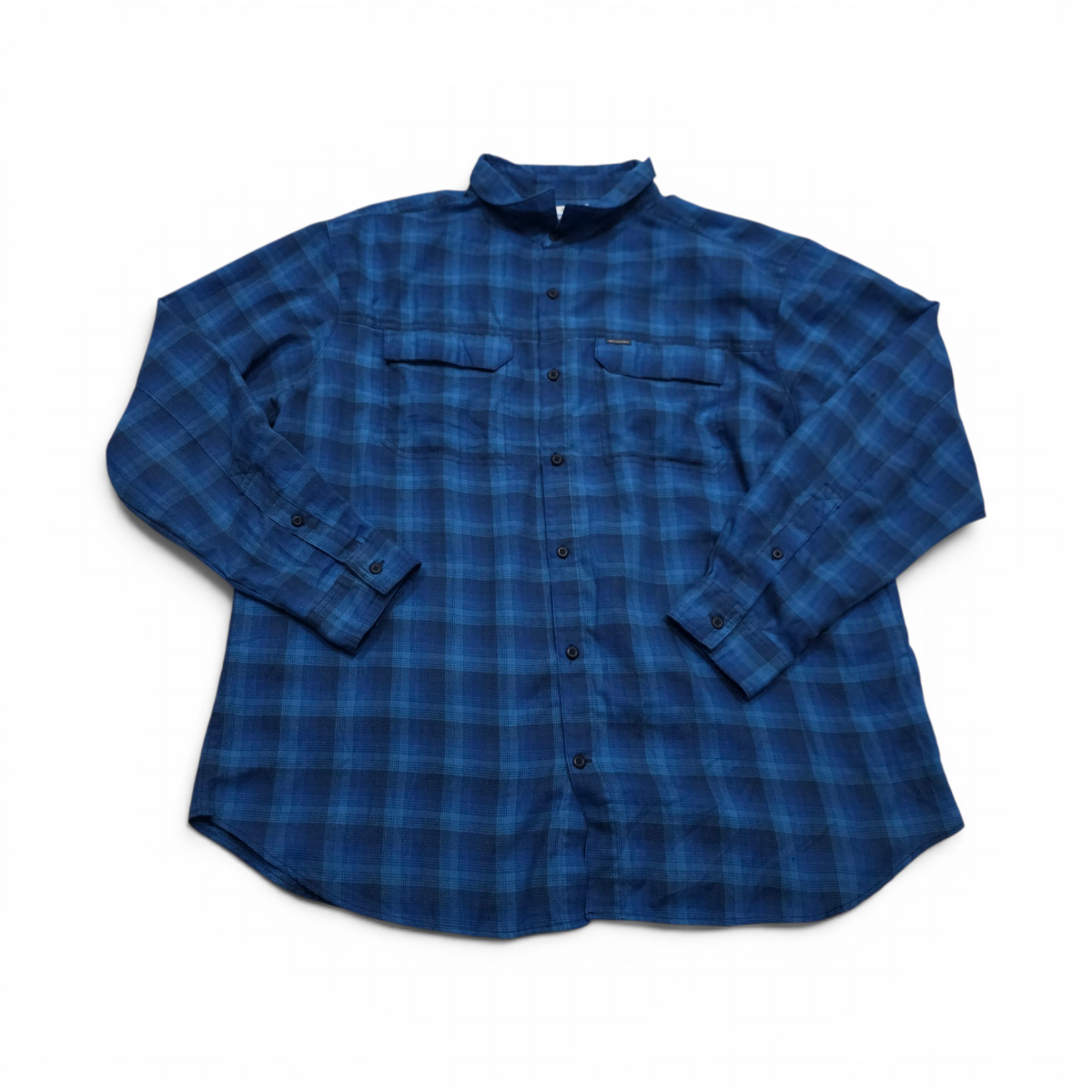 Camisa Columbia 2xl Cuadro Azul Marino (Usado)