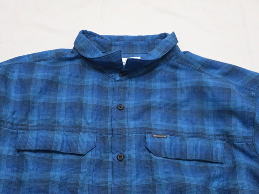 Camisa Columbia 2xl Cuadro Azul Marino (Usado)