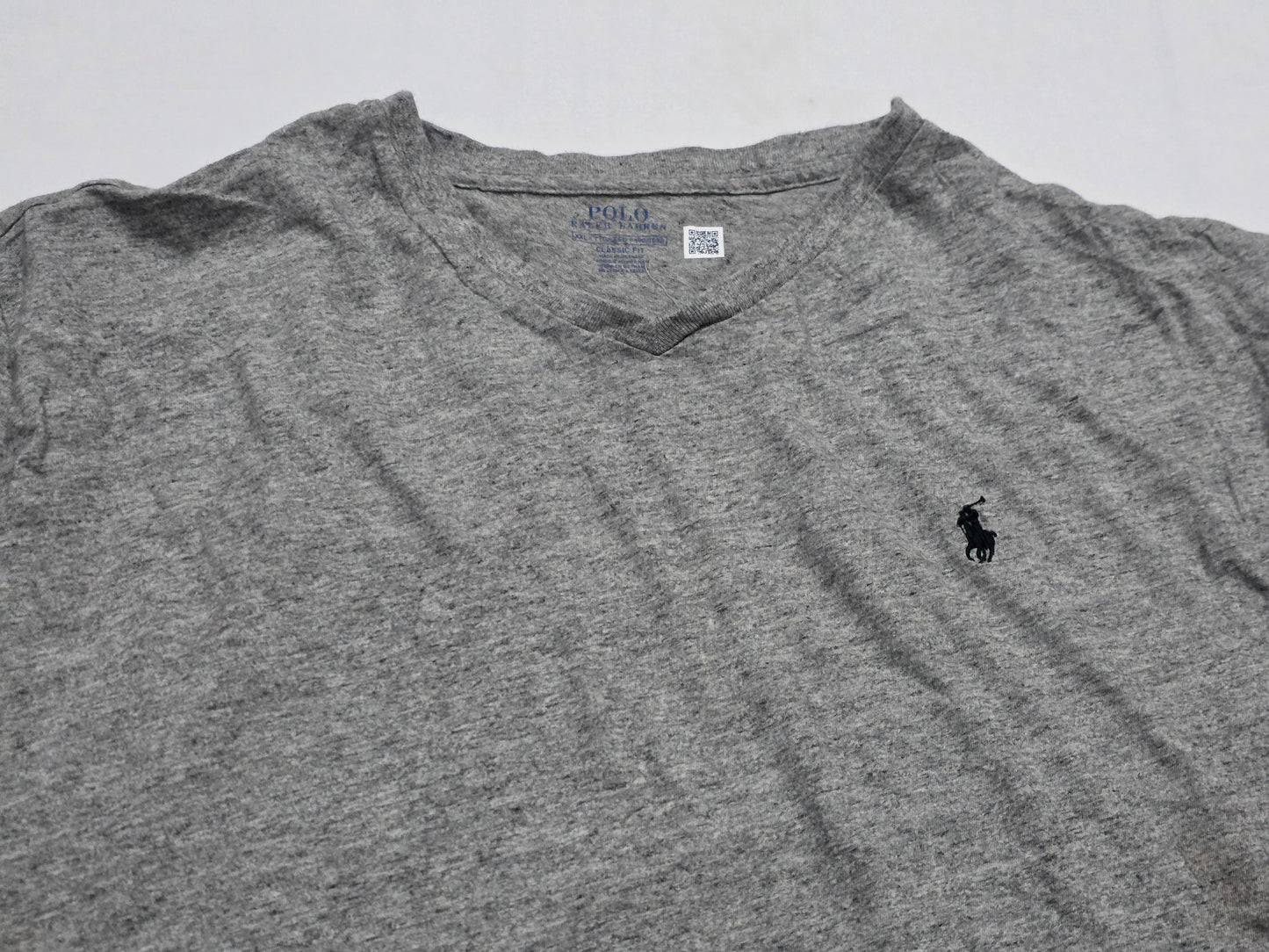 Playera Ralph Lauren 2xl Classic Fit Gris Pony Negro (Usado)