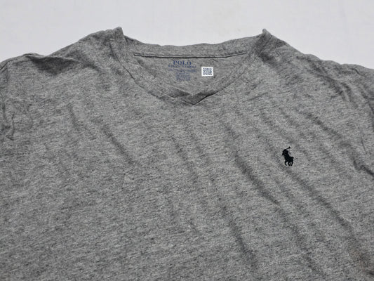 Playera Ralph Lauren 2xl Classic Fit Gris Pony Negro (Usado)