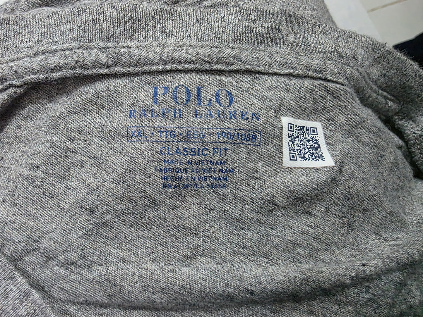 Playera Ralph Lauren 2xl Classic Fit Gris Pony Negro (Usado)