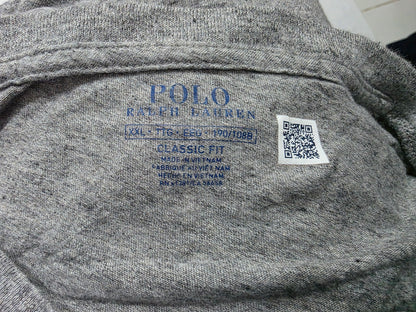 Playera Ralph Lauren 2xl Classic Fit Gris Pony Negro (Usado)
