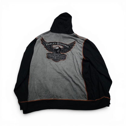 Sudadera Harley Davidson 2xl Gris Deslavado (Usado)