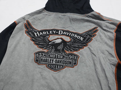 Sudadera Harley Davidson 2xl Gris Deslavado (Usado)