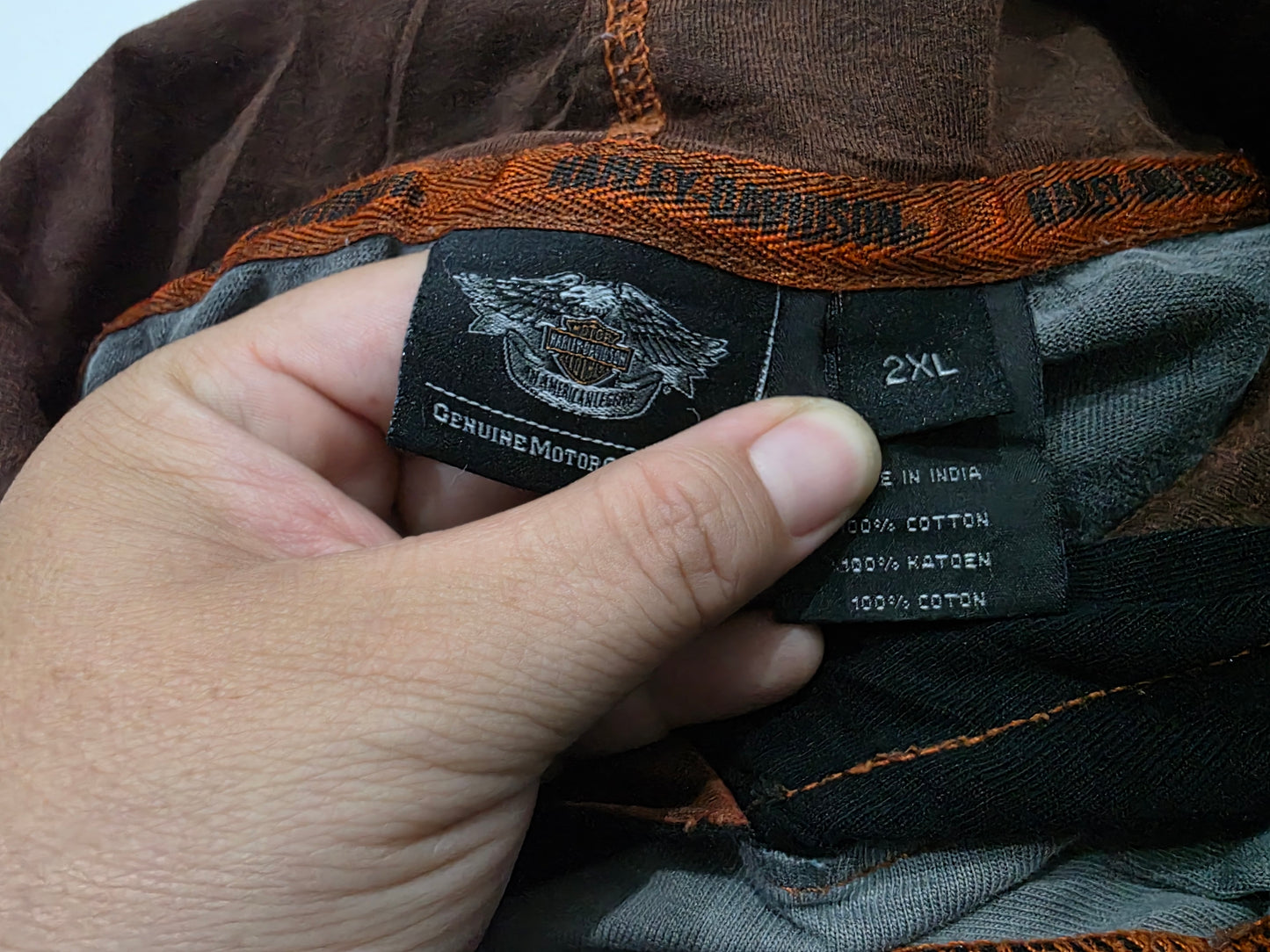 Sudadera Harley Davidson 2xl Gris Deslavado (Usado)