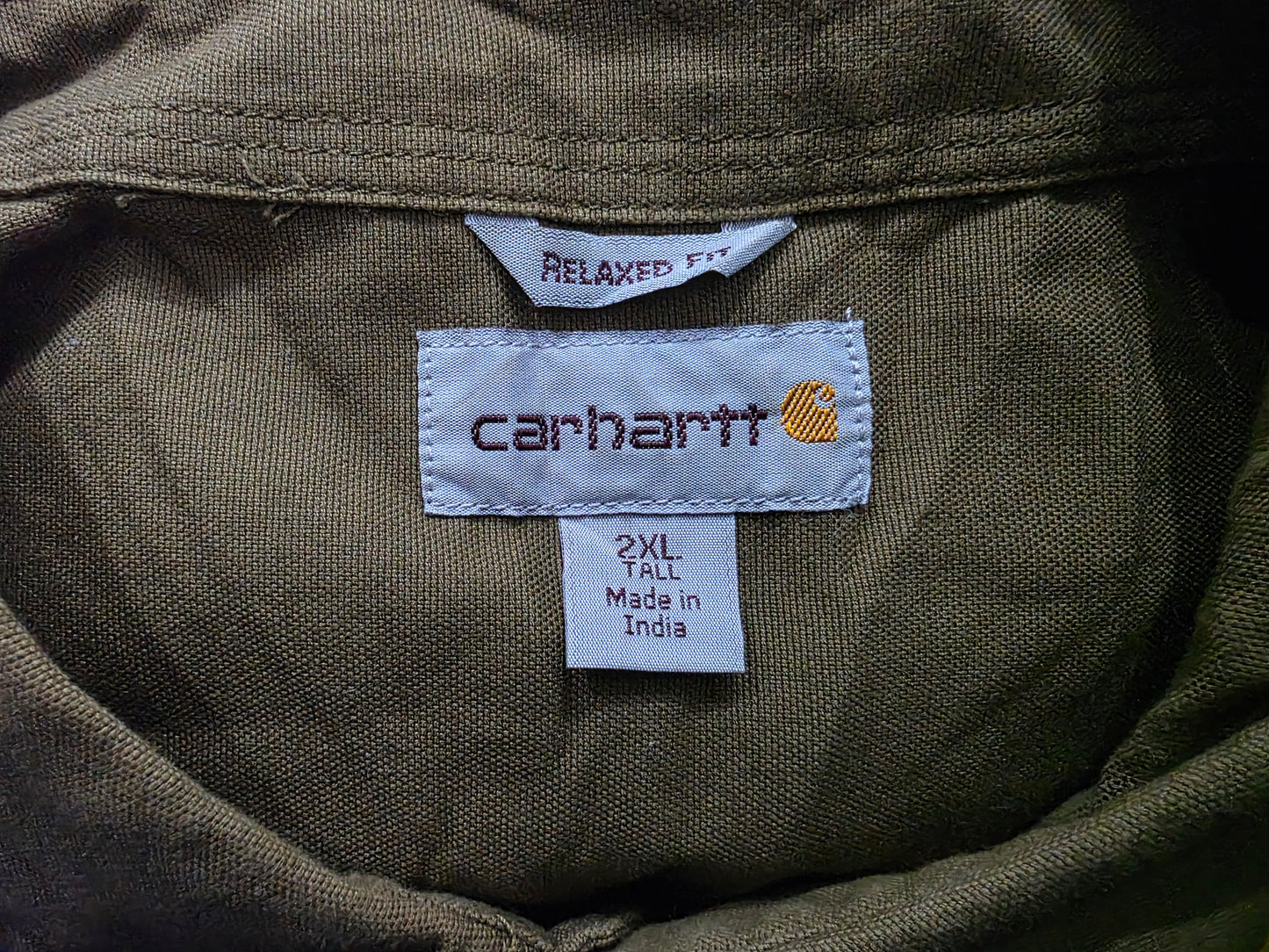 Camisa Carhartt 2xl Tall Relaxed Fit Verde (Usado)