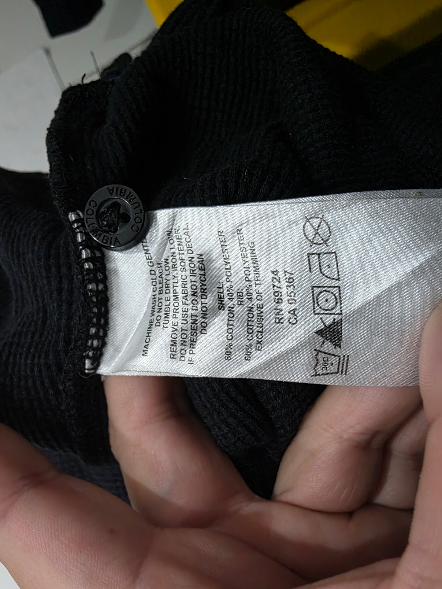 Playera Manga Larga Columbia 2xl Negro (Usado)