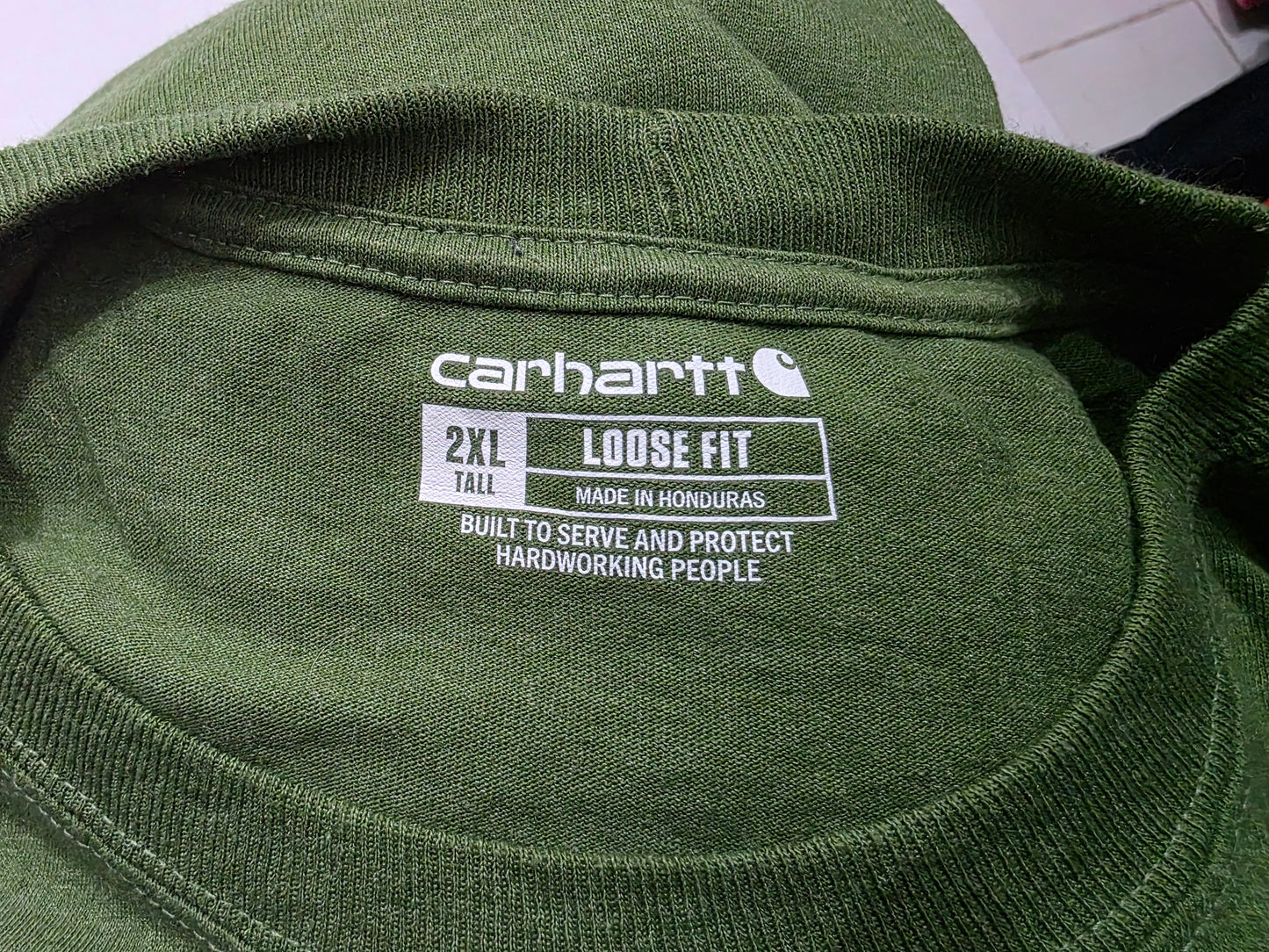 Playera Manga Larga Carhartt 2xl Loose Fit Verde (Usado)