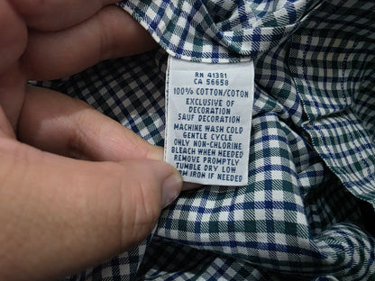 Camisa Ralph Lauren 2xl Slimfit Cuadro Verde, Azul, Blanco (Usado)