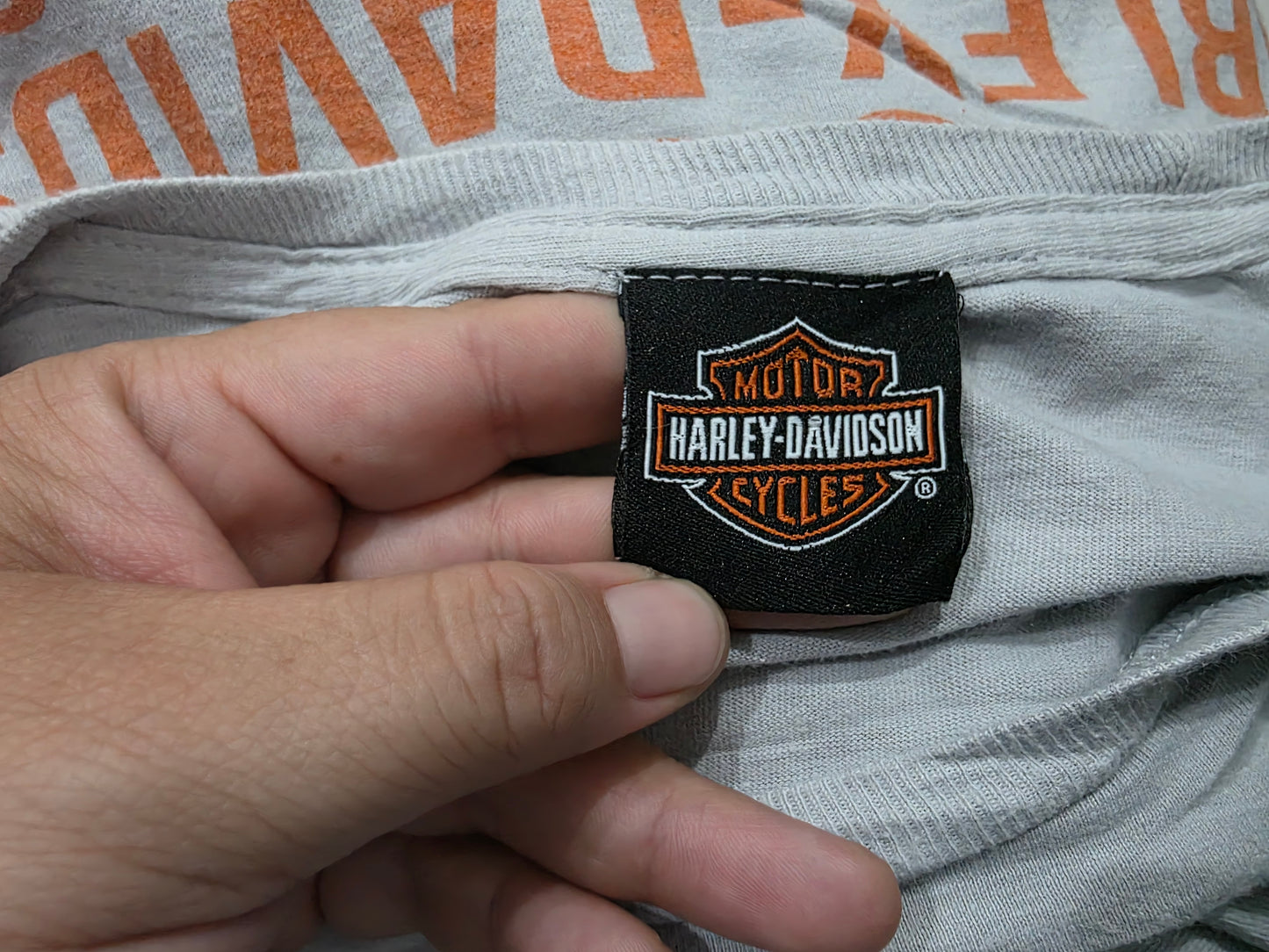 Playera Harley Davidson 2xl Gris Calavera (Usado)