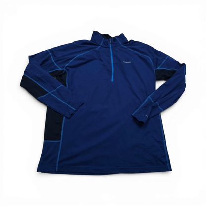 Playera Con Cierre Columbia 2xl Azul Termica (Usado)