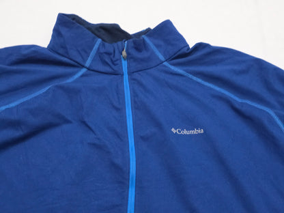 Playera Con Cierre Columbia 2xl Azul Termica (Usado)