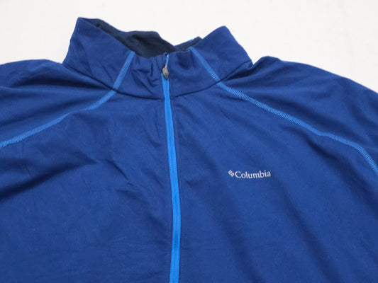 Playera Con Cierre Columbia 2xl Azul Termica (Usado)