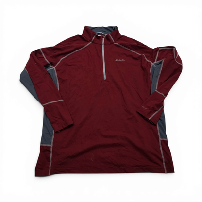 Playera Columbia 2xl Termica Manga Larga Vino (Usado)