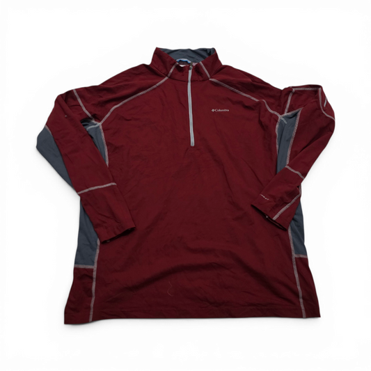 Playera Columbia 2xl Termica Manga Larga Vino (Usado)