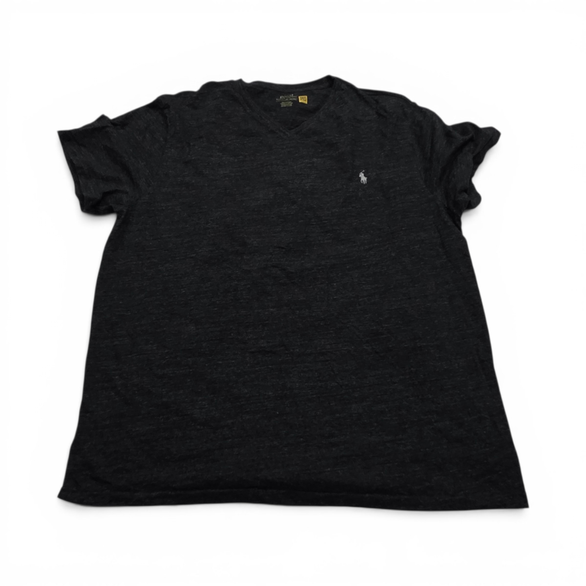 Playera Ralph Lauren 1xb Gris Oscuro Pony Blanco (Usado)