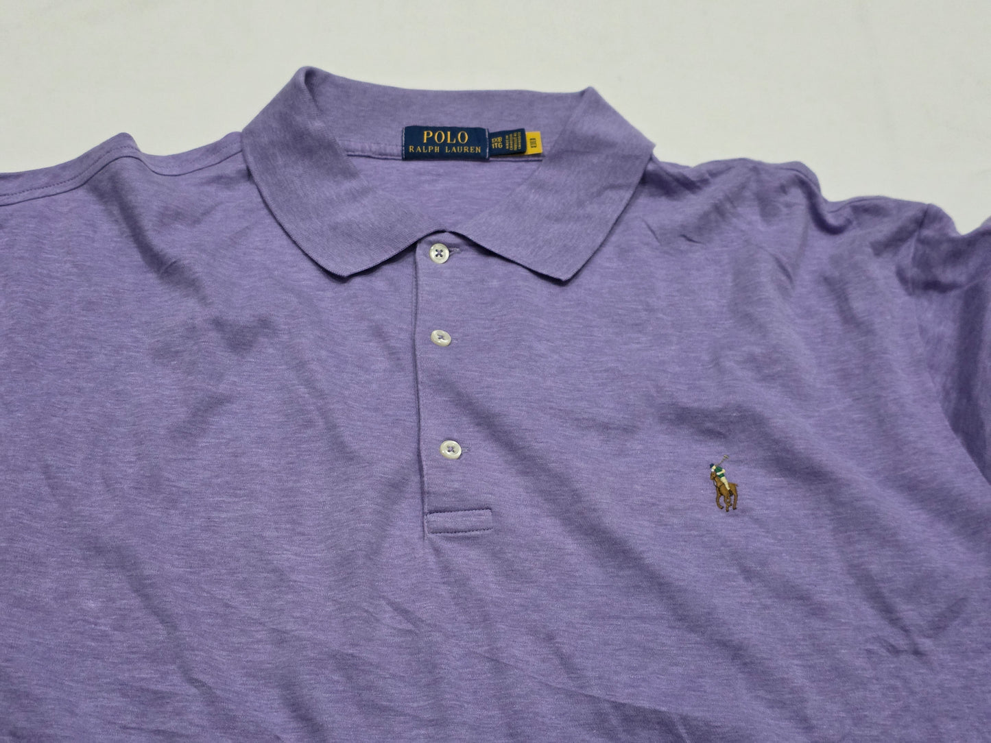 Playera Polo Ralph Lauren 1xb Morado Pony Colores (Usado)