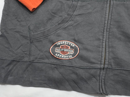 Sudadera Harley Davidson 3xl Gris Y Naranja (Usado)
