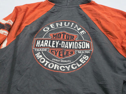 Sudadera Harley Davidson 3xl Gris Y Naranja (Usado)