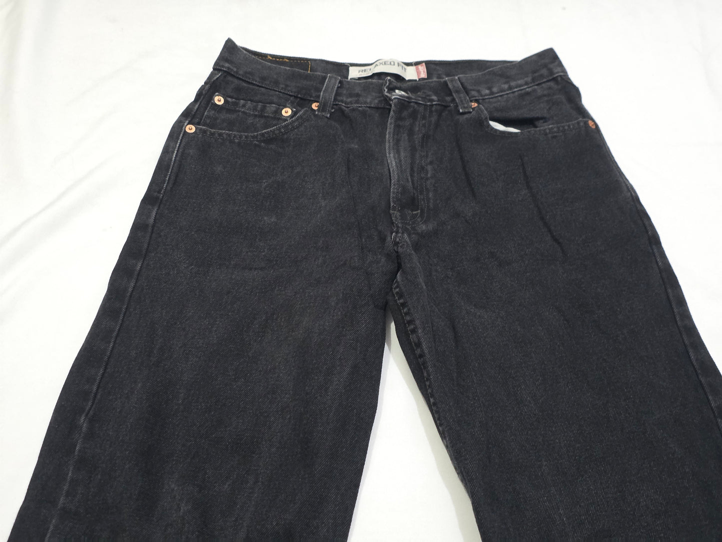 Pantalon Relaxed Fit Levis 550 30x32 Negro Deslavado
