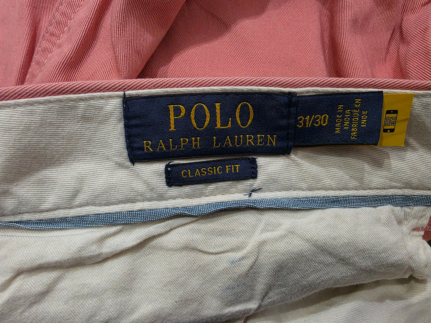 Pantalon Classic Fit Ralph Lauren 31x30 Coral