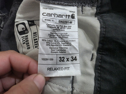 Pantalon Relaxed Fit Carhartt 32x34 Gris