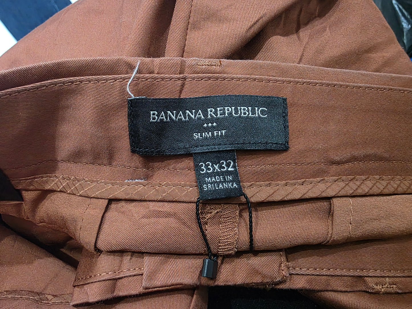 Pantalon Slim Banana Republic 33x32 Naranja Oscuro