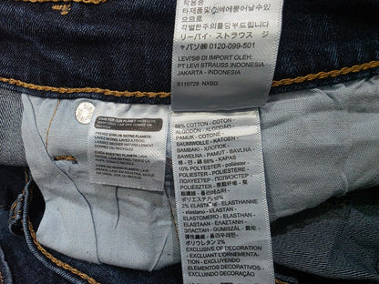 Pantalon Recto Levis 502 34x30 Azul Marino